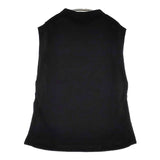 nano universe レーヨン ポリエステル ノースリーブニット ベスト ブラック レディース ナノユニバース【中古】5-1109M∞