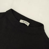 nano universe レーヨン ポリエステル ノースリーブニット ベスト ブラック レディース ナノユニバース【中古】5-1109M∞