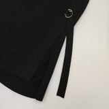 nano universe レーヨン ポリエステル ノースリーブニット ベスト ブラック レディース ナノユニバース【中古】5-1109M∞