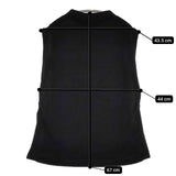 nano universe レーヨン ポリエステル ノースリーブニット ベスト ブラック レディース ナノユニバース【中古】5-1109M∞