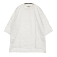 nano universe コットンワイドスリットプルオーバー 長袖Ｔシャツ カットソー ロンＴ ホワイト レディース ナノユニバース【中古】5-0809M♪