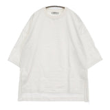 nano universe コットンワイドスリットプルオーバー 長袖Ｔシャツ カットソー ロンＴ ホワイト レディース ナノユニバース【中古】5-0809M♪