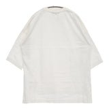 nano universe コットンワイドスリットプルオーバー 長袖Ｔシャツ カットソー ロンＴ ホワイト レディース ナノユニバース【中古】5-0809M♪