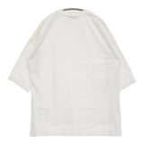nano universe コットンワイドスリットプルオーバー 長袖Ｔシャツ カットソー ロンＴ ホワイト レディース ナノユニバース【中古】5-0809M♪