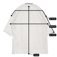 nano universe コットンワイドスリットプルオーバー 長袖Ｔシャツ カットソー ロンＴ ホワイト レディース ナノユニバース【中古】5-0809M♪