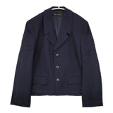 COMME des GARCONS ウール テーラードジャケット 90年代 AD1991 ネイビー レディース コムデギャルソン【中古】5-1022T∞