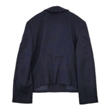 COMME des GARCONS ウール テーラードジャケット 90年代 AD1991 ネイビー レディース コムデギャルソン【中古】5-1022T∞