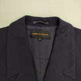 COMME des GARCONS ウール テーラードジャケット 90年代 AD1991 ネイビー レディース コムデギャルソン【中古】5-1022T∞
