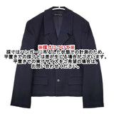 COMME des GARCONS ウール テーラードジャケット 90年代 AD1991 ネイビー レディース コムデギャルソン【中古】5-1022T∞