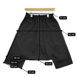 BLACK COMME des GARCONS サルエルハーフパンツ ショーツ 1K-P023 XS AD2012 ブラック レディース ブラックコムデギャルソン【中古】5-1018M♪