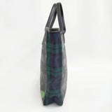 COMME des GARCONS/The Beatles タータンチェック リンゴ トートバッグ ブラック レディース コムデギャルソン/ビートルズ【中古】5-0731G♪