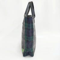 COMME des GARCONS/The Beatles タータンチェック リンゴ トートバッグ ブラック レディース コムデギャルソン/ビートルズ【中古】5-0731G♪