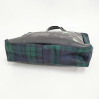 COMME des GARCONS/The Beatles タータンチェック リンゴ トートバッグ ブラック レディース コムデギャルソン/ビートルズ【中古】5-0731G♪