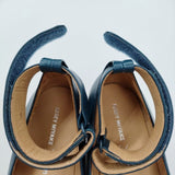 ISSEY MIYAKE/UNITED NUDE WAVE ベルテッドシューズ 38 パンプス ブルーグリーン レディース イッセイミヤケ/ユナイテッドヌード【中古】5-0731G♪