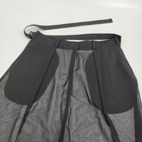 LENSE レンズ エプロンスカートパンツ サイズ1 エプロン ブラック レディース【中古】5-0731G♪