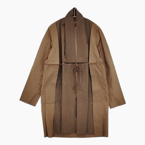 Haat ISSEY MIYAKE HA11FJ675 泥染め 羽織り コート サイズ2 ジャケット ブラウン レディース ハートイッセイミヤケ【中古】5-0731M♪