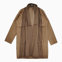 Haat ISSEY MIYAKE HA11FJ675 泥染め 羽織り コート サイズ2 ジャケット ブラウン レディース ハートイッセイミヤケ【中古】5-0731M♪