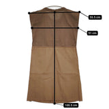 Haat ISSEY MIYAKE HA11FT676 泥染め サイズ2 ノースリーブ ワンピース ブラウン レディース ハートイッセイミヤケ【中古】5-0731S♪