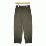 MARGARET HOWELL FLANNEL WOOL フランネルウール 定価50600円 サイズ1 パンツ 24AW カーキ レディース マーガレットハウエル【中古】5-0731T♪