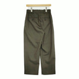 MARGARET HOWELL FLANNEL WOOL フランネルウール 定価50600円 サイズ1 パンツ 24AW カーキ レディース マーガレットハウエル【中古】5-0731T♪