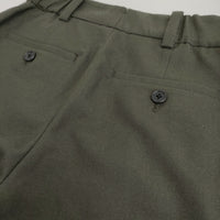 MARGARET HOWELL FLANNEL WOOL フランネルウール 定価50600円 サイズ1 パンツ 24AW カーキ レディース マーガレットハウエル【中古】5-0731T♪