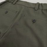 MARGARET HOWELL FLANNEL WOOL フランネルウール 定価50600円 サイズ1 パンツ 24AW カーキ レディース マーガレットハウエル【中古】5-0731T♪