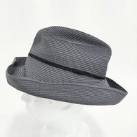 mature ha BOXED HAT ボックスハット 11cm brim ハット チャコールグレー レディース マチュアーハ【中古】5-0731M♪