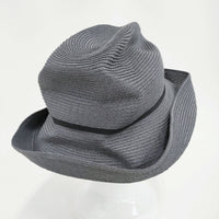 mature ha BOXED HAT ボックスハット 11cm brim ハット チャコールグレー レディース マチュアーハ【中古】5-0731M♪