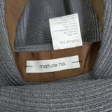 mature ha BOXED HAT ボックスハット 11cm brim ハット チャコールグレー レディース マチュアーハ【中古】5-0731M♪