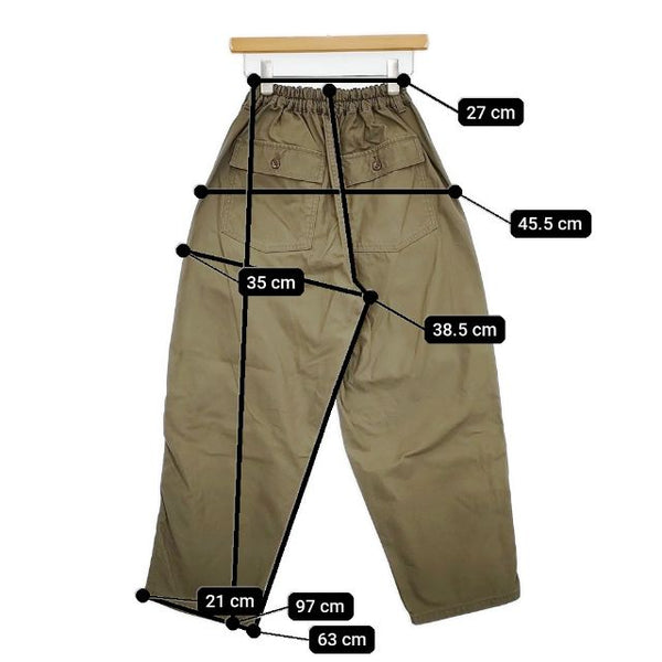 Ordinary fits ジェームスパンツ コットン サイズ00 パンツ カーキ