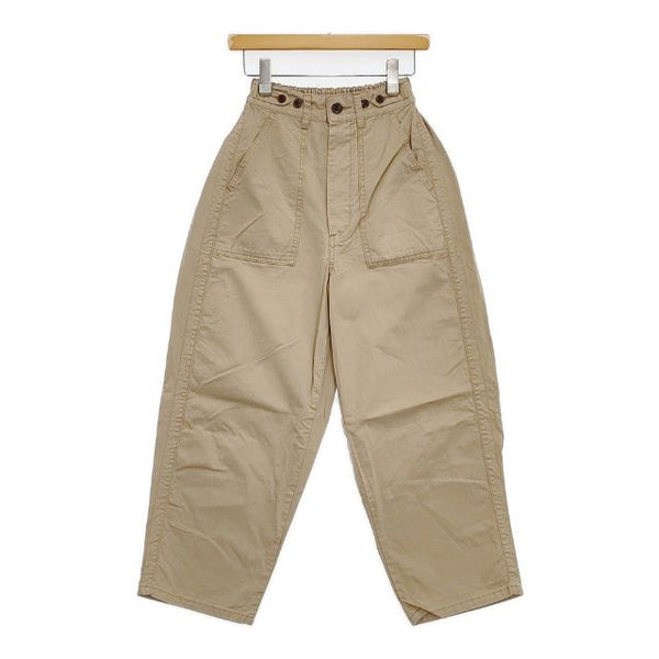 Ordinary fits コットン サイズ00 ジェームス パンツ ベージュ レディース オーディナリーフィッツ【中古】5-1113G∞