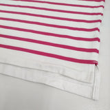 MONT KEMMEL バスクシャツ ボーダー サイズ36 定価7700円 半袖Ｔシャツ カットソー ホワイト ピンク レディース モンケメル【中古】5-0809S♪