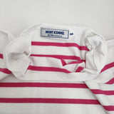 MONT KEMMEL バスクシャツ ボーダー サイズ36 定価7700円 半袖Ｔシャツ カットソー ホワイト ピンク レディース モンケメル【中古】5-0809S♪