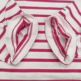 MONT KEMMEL バスクシャツ ボーダー サイズ36 定価7700円 半袖Ｔシャツ カットソー ホワイト ピンク レディース モンケメル【中古】5-0809S♪