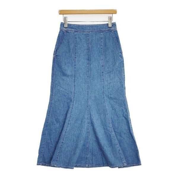THE SHINZONE DENIM MERMAID SKIRT 定価30800円 デニム ロングスカート 23SS ブルー レディース シンゾーン【中古】5-1113M∞