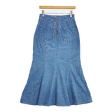 THE SHINZONE DENIM MERMAID SKIRT 定価30800円 デニム ロングスカート 23SS ブルー レディース シンゾーン【中古】5-1113M∞