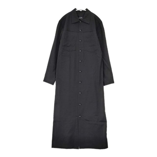 tricot COMME des GARCONS 異素材 ドッキング ウール ワンピース 90年代 AD1992 ブラック レディース トリココムデギャルソン【中古】5-1022T∞