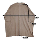 Sun Valley コットン リネン チュニック ワンピース ブラウン レディース サンバレー【中古】5-1113M∞