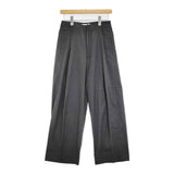 blurhms Wool Rayon Silk Super Wide Slacks BHS23S015 サイズ00 ワイドスラックス パンツ 23SS Cグレー レディース ブラームス【中古】5-1018M♪