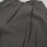 blurhms Wool Rayon Silk Super Wide Slacks BHS23S015 サイズ00 ワイドスラックス パンツ 23SS Cグレー レディース ブラームス【中古】5-1018M♪