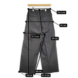 blurhms Wool Rayon Silk Super Wide Slacks BHS23S015 サイズ00 ワイドスラックス パンツ 23SS Cグレー レディース ブラームス【中古】5-1018M♪