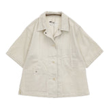 MHL. 半袖シャツ コットン 595-2152500 サイズ2 ジャケット 21SS ホワイト レディース エムエイチエル【中古】5-0809S♪