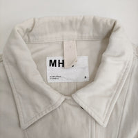 MHL. 半袖シャツ コットン 595-2152500 サイズ2 ジャケット 21SS ホワイト レディース エムエイチエル【中古】5-0809S♪