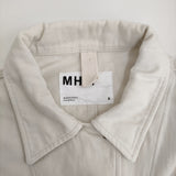 MHL. 半袖シャツ コットン 595-2152500 サイズ2 ジャケット 21SS ホワイト レディース エムエイチエル【中古】5-0809S♪