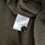 MHL. 596-2150550 サイズS チェック コットン バンドカラー 半袖シャツ 22SS カーキ メンズ エムエイチエル【中古】5-0806S♪