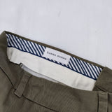 HUMAN WOMAN 甘撚コットンチノパンツ 定価18150円 チノパンツ カーキ レディース ヒューマンウーマン【中古】5-1109G∞