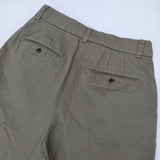 HUMAN WOMAN 甘撚コットンチノパンツ 定価18150円 チノパンツ カーキ レディース ヒューマンウーマン【中古】5-1109G∞
