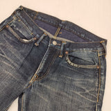 45R/45rpm 赤耳 ジーンズ インディゴ サイズ28 デニムパンツ ブルー レディース フォーティーファイブアールピーエム【中古】5-1113G∞