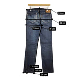 45R/45rpm 赤耳 ジーンズ インディゴ サイズ28 デニムパンツ ブルー レディース フォーティーファイブアールピーエム【中古】5-1113G∞