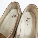 HENRY CUIR レザー メッシュ編み サイズ38 シューズ・靴 ブラウン ベージュ レディース アンリークイール【中古】5-1127G◎